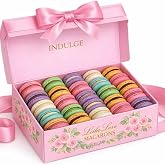 LeilaLove Macarons - 25 Gourmet Macarons Collections of dozen flavors box varies in seasonal style