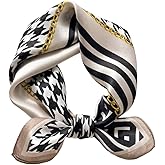 MEISEE 100% Mulberry Silk Scarfs Small Square Scarf 21" x 21" Neck Scarf Breathable Lightweight for Women Gift Packed
