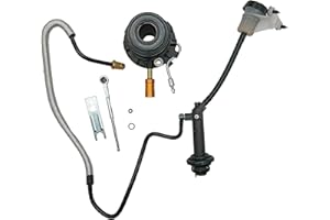 Prefer Warehouse Hydraulic Clutch Master & Slave Cylinder Line Kit Assembly Compatible with FORD F-150 1997-2003; F-150 HERITAGE 2004; F-250 1997-1999 CC649043 2L3Z7A543AA 3L3Z7A543AA