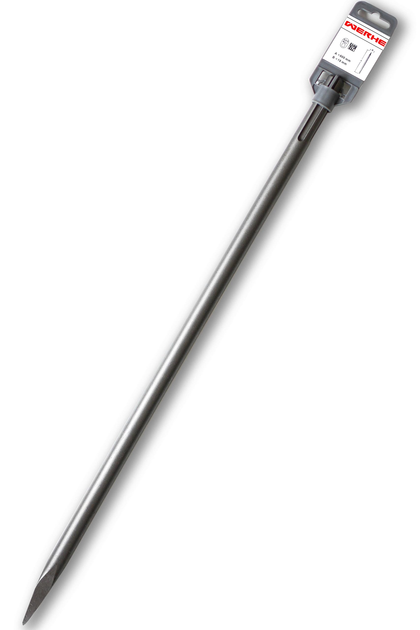 WERHE Profi SDS Max Pointing Chisel 400 mm Pointed Chisel Chisel Chipping Hammer Chipping Hammer