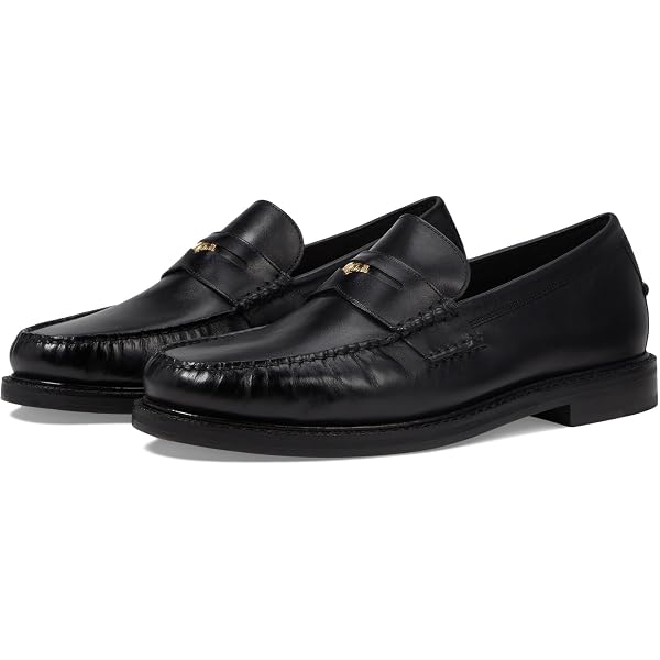 Cole Haan Grand 360 Black Leather Slip On Loafers Size 8W Cole Haan Grand 360 Black Leather Loafers Men main image 4