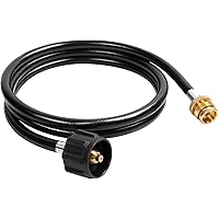 SHINESTAR 6 Ft Propane Hose Connects 1LB Portable Appliance to 20lb Propane Tank for Weber Q Grill, Coleman Grill, Camp Stove