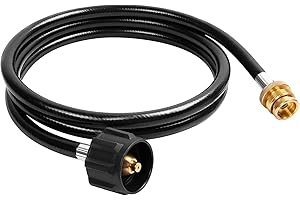SHINESTAR 6 FT Propane Hose Adapter - Compatible with Buddy Heaters, Coleman Camping Stove, Weber Q Grill, Lanterns and More - Connect 1 lb Portable Appliances to 20 lb Tanks