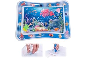 Gasuio 2024 New Thickened Water Sensor Play Mat for Cats, Upgrade Water Sensory Playmat with Fish for Pet Play Water Sensor Mat for Kids, Interactive Cat Water Play Mat Feel Cool Comfort (Color#A5)