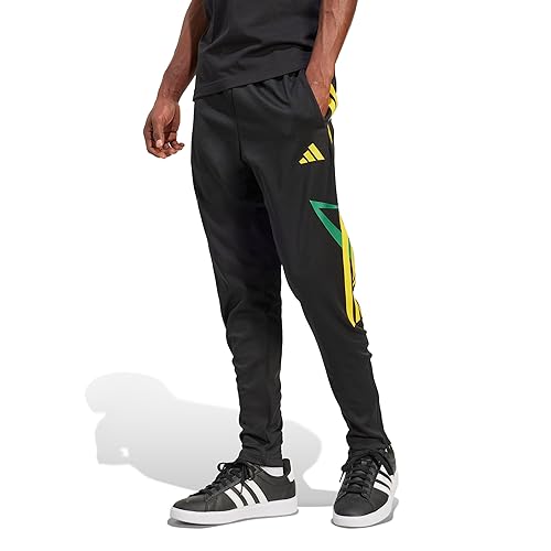 adidas Men's House of Tiro Nations Pack Pants, Black/Bold Green/Hazy Yellow