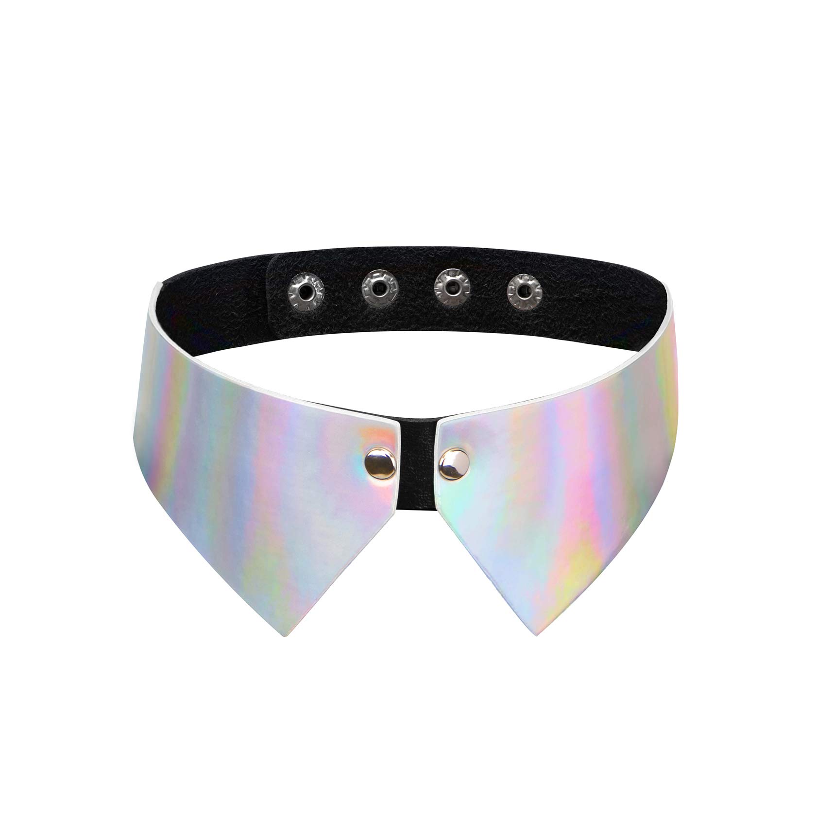 MILAKOO Fake Collar for Men Women Cosplay PU Leather Necklace