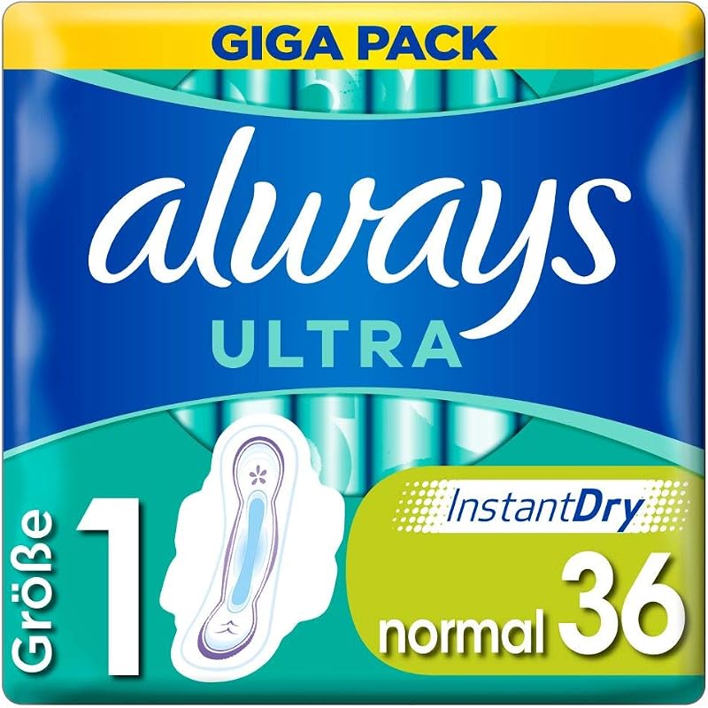 Always Ultra Normal Sanitary Pads Size 1 InstantDry Odour Neutralising