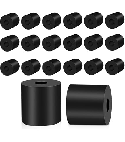 16PCS Thick Rubber Spacers Bushing Washers - 4 Sizes Anti-Vibration Pads For Home, Car, Furniture (1", 3/4", 1-1/2" OD)