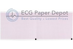 Nihon Kohden Compatible PA9000Z Medical Cardiology Recording Chart, 10 Packs Per Case, Size 109mm x 92 Sheets