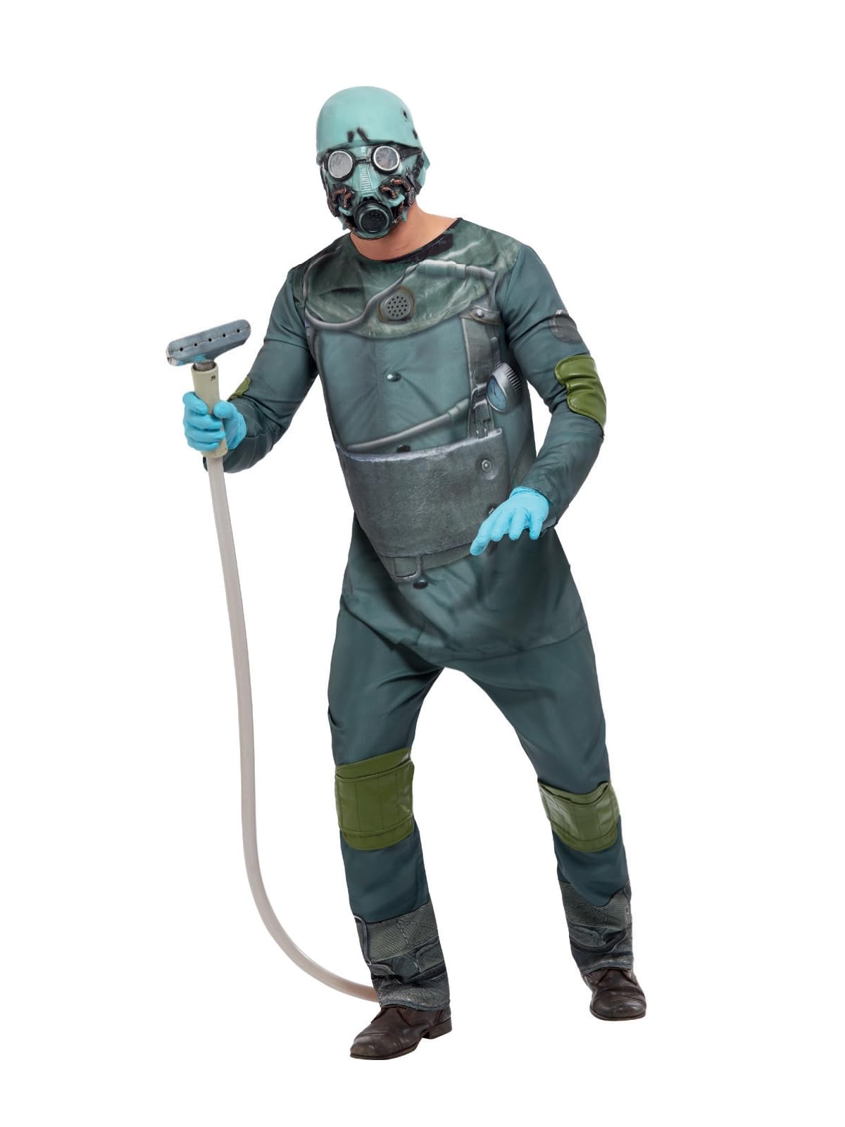 Smiffys Chernobyl Costume, Khaki All In One, Halloween Adult Fancy Dress, Scientist Dress Up Costumes