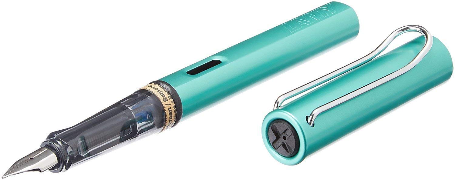 Lamy Al Star Fountain Pen - Blue/Green Fine (L32F)