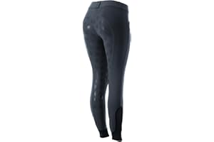 Equinavia Astrid Womens Silicone Full Seat Breeches | Mid Rise Riding Pants with Phone Pockets