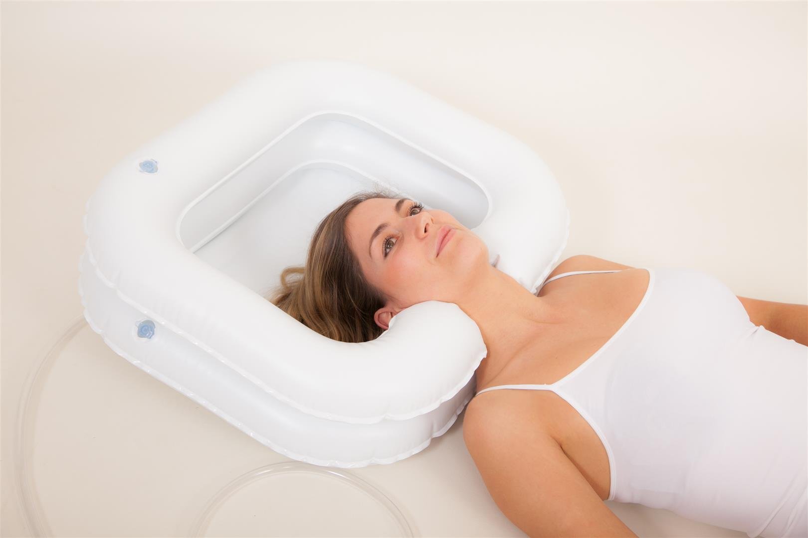 Deluxe Inflatable Shampoo Basin Bathing Aid - Wash Hair In Bed