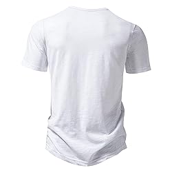 Generic Men's V Neck Henley T-Shirts Classic