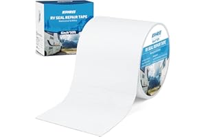 Kohree RV Sealant Tape, 6 Inch x 50 Foot RV Roof Tape White, UV Resistant, Weatherproof Repair Sealant Tape for RV, Boat Sealing, Truck Stop Camper Roof Leaks