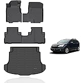 KELCSEECS Floor Mats & Cargo Liner for 2007 2008 2009 2010 2011 Honda CRV Car Mats Automotive Cargo Mat Floor Liners Trunk Mat CR-V All Weather Floor Mats Trunk Liner Accessories