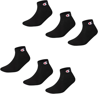 Core Socks 6PP Crew, Nero, 43-46 EU (9-10.5 UK) Unisex - Adulto -FW23