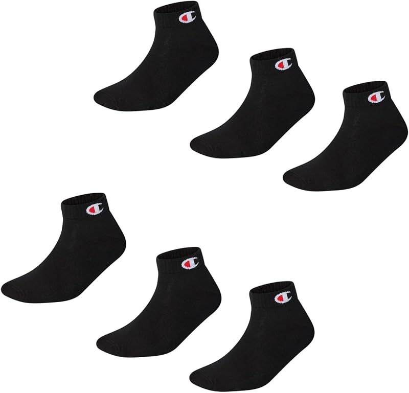 Core Socks 6PP Crew, Nero, 43-46 EU (9-10.5 UK) Unisex - Adulto -FW23