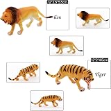 Fun Gift 8 Pc Toddler Zoo Animals Toy Figures Lion Elephant Tiger Kids 3+ view 2