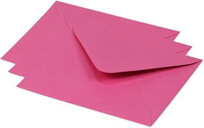 Clairefontaine 60157C Pack of 20 Gummed Envelopes 12.5x13.8 cm Pollen Pink