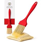 King Arthur Baking Company Professional Pastry Brush, Natural Boar Bristles, 2-Inch, For Butter, Egg Wash, Glaze And Baking Prep