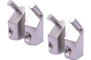 TEAMWILL 4PCS Car Power Wire Reducer Offset Angled 1/0 Gauge To 4 Gauge Amp Input Reducer