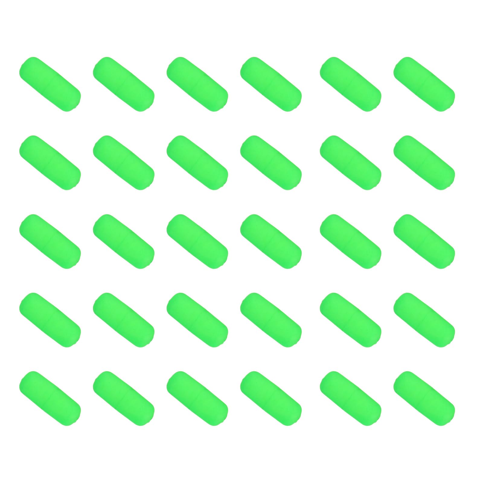 PATIKIL Fishing Foam Floats 0.7 Inch, 30Pcs Snell Floats Fly Fishing Strike Indicator for Pompano Floats Walleye Rig Lure, Green