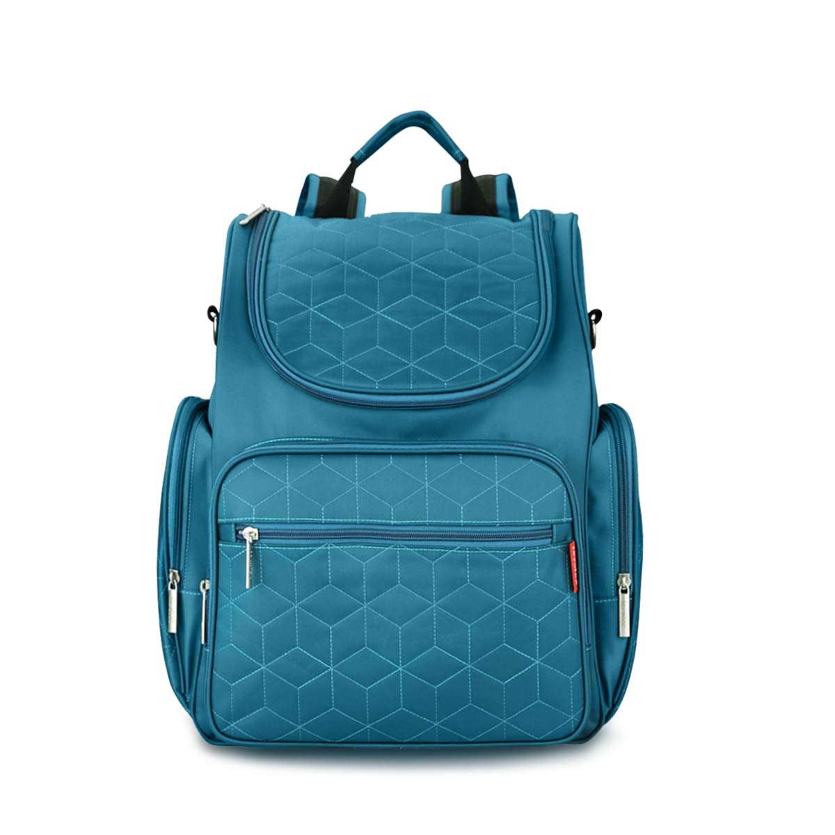 SONARIN Multifunction Baby Nappy Changing Backpack with Changing Mat and Stroller Strap,Diaper Bag,Travel Backpack Organizer,Waterproof, Large Capacity, Stylish and Durable(Green)