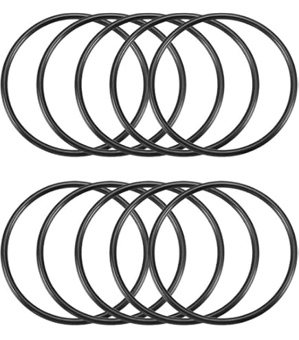 Uxcell Nitrile Rubber O-Rings - 66mm OD X 60mm ID X 3mm Width, Metric Sealing Gasket For Plumbing & Mechanical Applications (Pack Of 5)