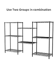 SINGAYE 4 Tier Storage Rack Wire Shelving Unit