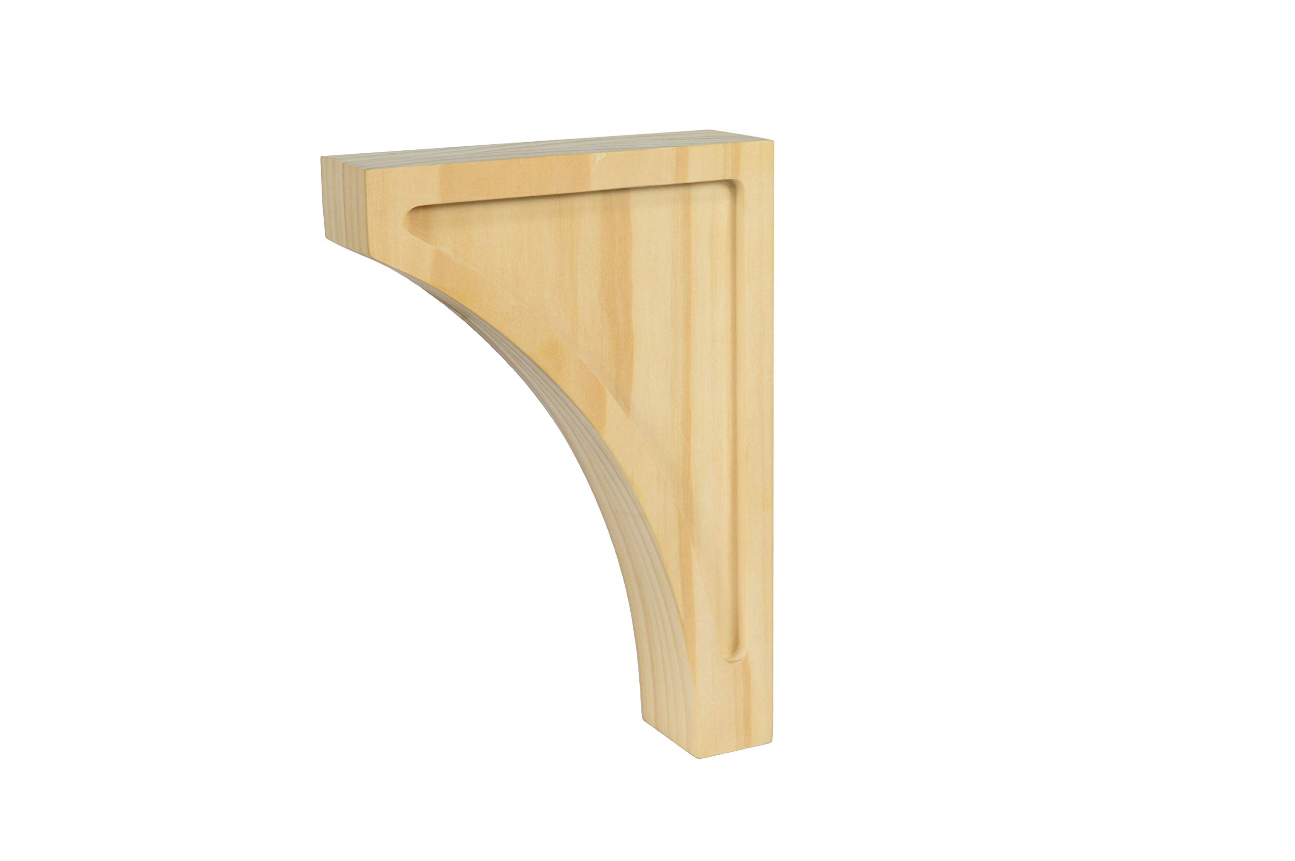 BingLTD - 9" Corbel Solid Pine Bracket - 1 PC (C620-UNF-FBA)