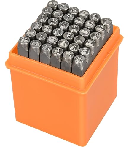 9-Piece 3mm Number Stamp Punch Set - Hardened Steel For Metal, Wood, Leather