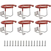 HYDDNice Stainless Steel Ring Cup Drink Holder with PVC Dipped for Marine Boat Yacht RV Trailer - 3.07"(78mm) Dia (6)