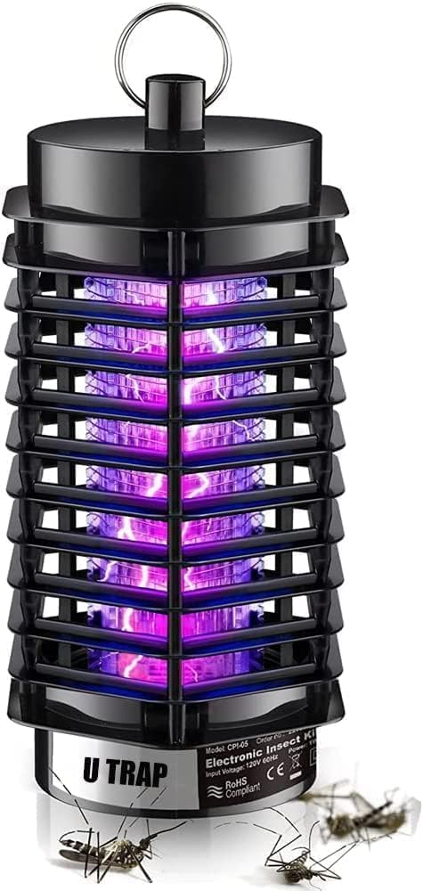 Photo 1 of Bug Zapper, 3000V High Powered Mosquito Fruit Fly Zappers Killer, Insect Fly Swatter Zapper Mosquito Trap Outdoor, Fly Traps, Gnat Killer for Indoor, Home, Garden, Backyard (Black)