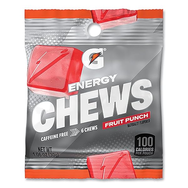 GATORADE 308-05954 ON-THE-GO CARB ENERGY CHEWS, FRUIT PUNCH