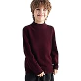 Chanyarn Boys 100% Merino Wool Sweater 2025 Fall Winter First-Line Ready to Wear Mock Neck Long Sleeve Seamless Knit Sweater