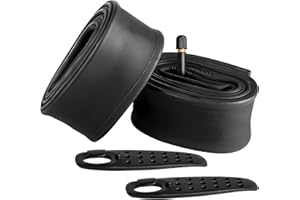 FANSPRO 2 Pack of 20 Inch Bike Tube 20x2.125 20x2.20 20x2.25 20x2.30 20x2.35 20x2.40 Heavy Duty Bicycle Tube with 2 Tire Levers, 32mm Schrader Valve Premium Quality Butyl Inner Tube