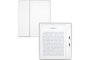 MIGHTY SKINS MightySkins Carbon Fiber Skin for Amazon Kindle Oasis 7" (9th Gen) - White | Protective, Durable Textured Carbon Fiber Finish | Easy to Apply, Remove, and Change Styles | Made in The USA