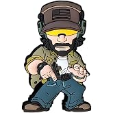 John #20 IPSC Instructor Coach Shooter Trainer PVC Rubber Morale Patch, Hook &amp; Loop Attachment for Backpacks |Gun, 2.99x2.63 for Shooting Range