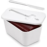 Cranberry Sauce Serving Dish with Lid, with Knife and Lid Knife Holder | Fits One 12-16 Oz Can, Easy Slicing and Serving, Ideal for Thanksgiving and Christmas Table