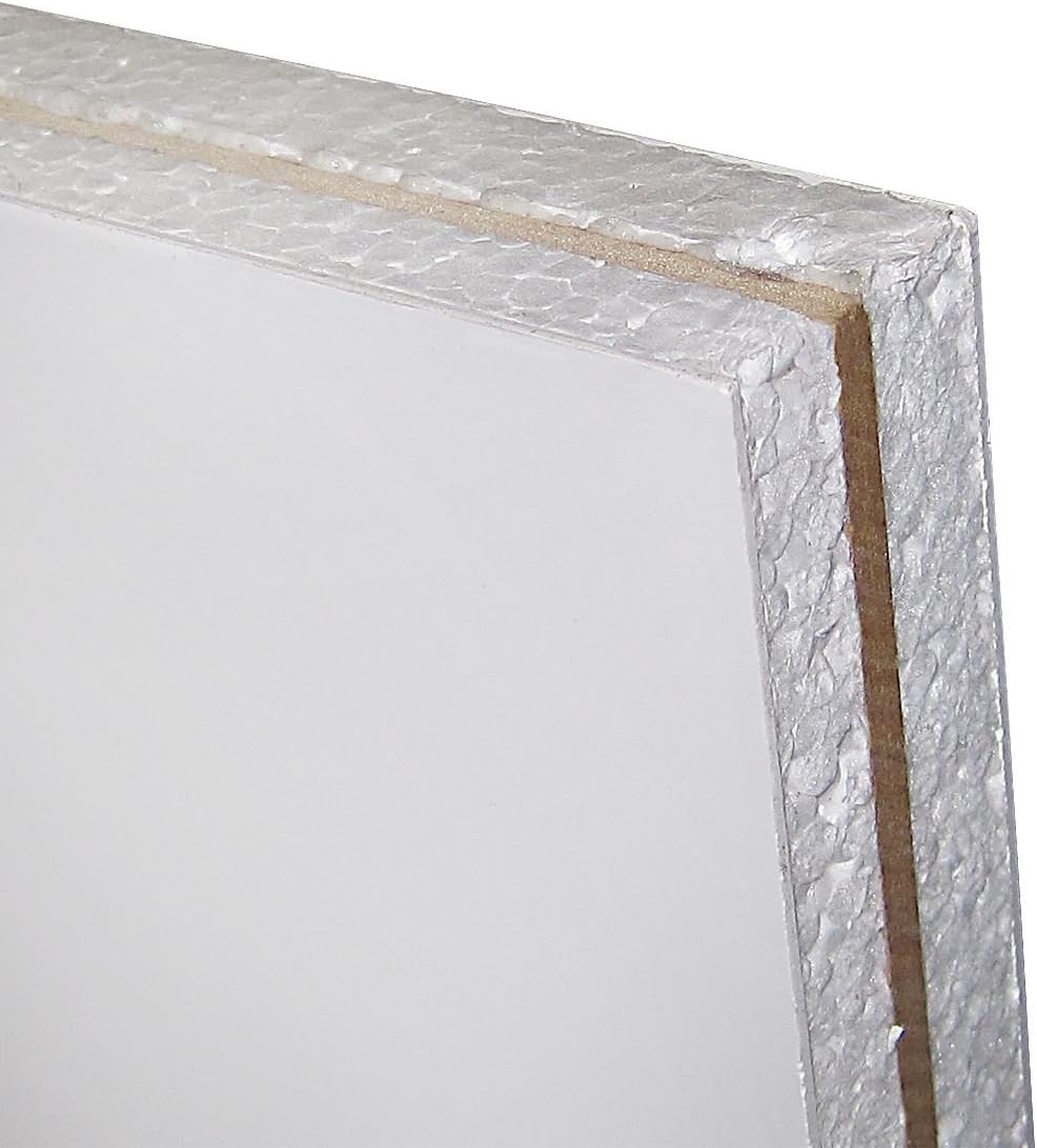 Truly PVC Supplies White UPVC Half Door Panel 750x750mm MDF Reinforced 28mm