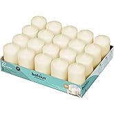 Bolsius Ivory Pillar Candles – 2x3 Inches – 20 Pack Unscented – Premium European Quality – Dripless, Smokeless, and Clean Bur