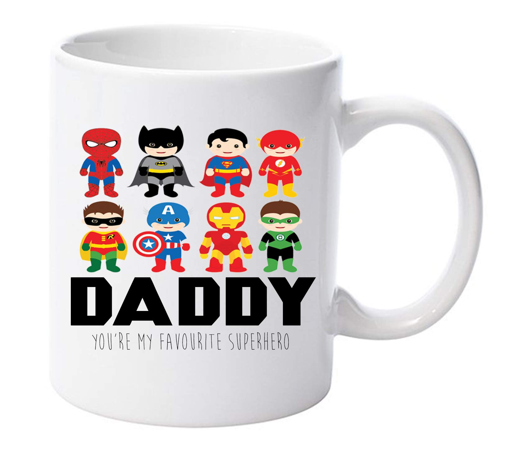 Daddy You are My Favourite Super Hero 11oz Ceramic Mug Fathers Day dad Gift ®