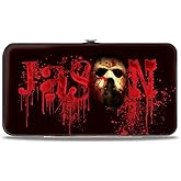 Buckle-Down Women's Standard Hinge Wallet-Friday the 13th Jason, 7" x 4"