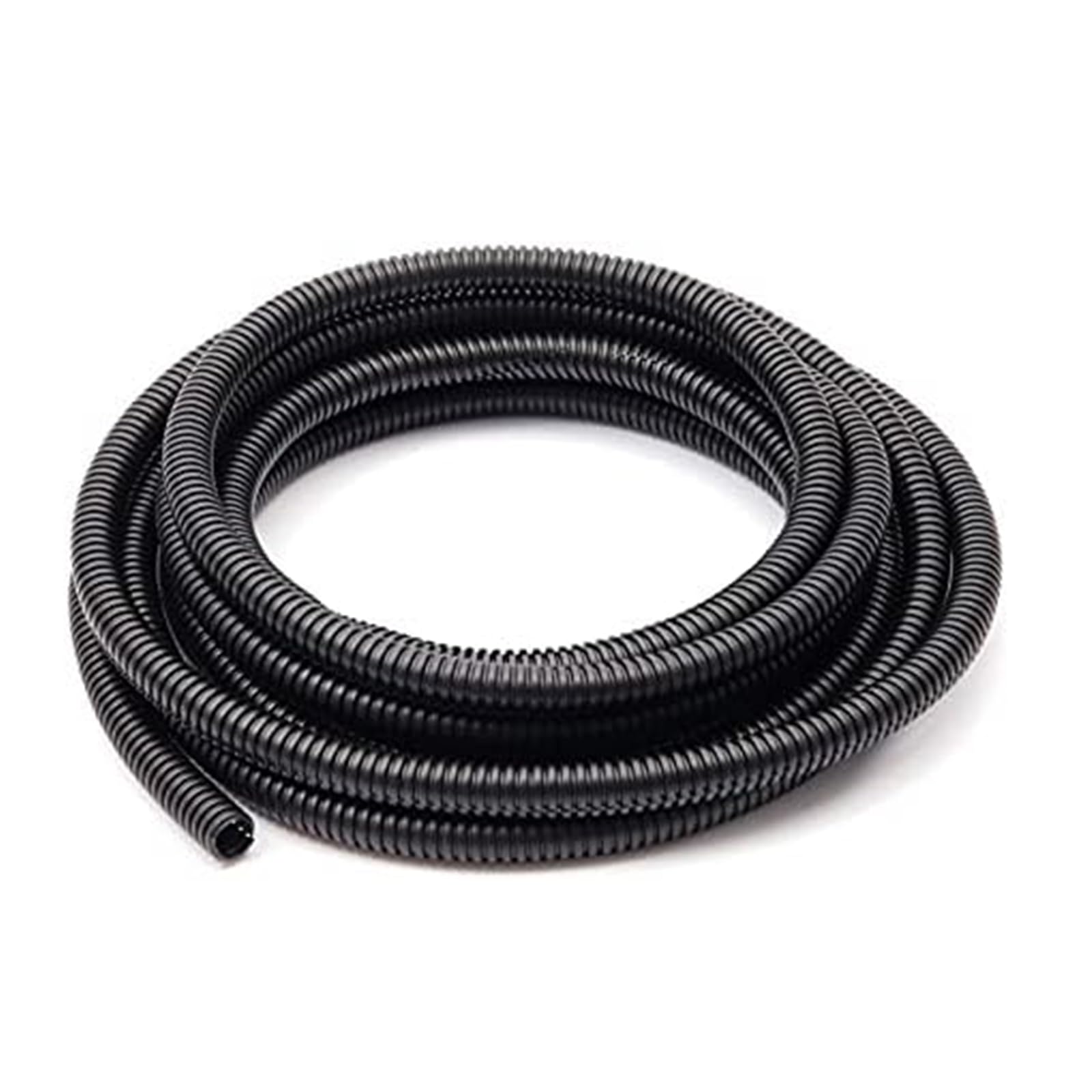 ANMOO 5M Corrugated Tube Flexible Plastic 6.5mm for Pond Hose Garden Home Bedroom Wire Conduit Tubing Pipe for Protecting Electrical Cables (Outside Dia 10mm)