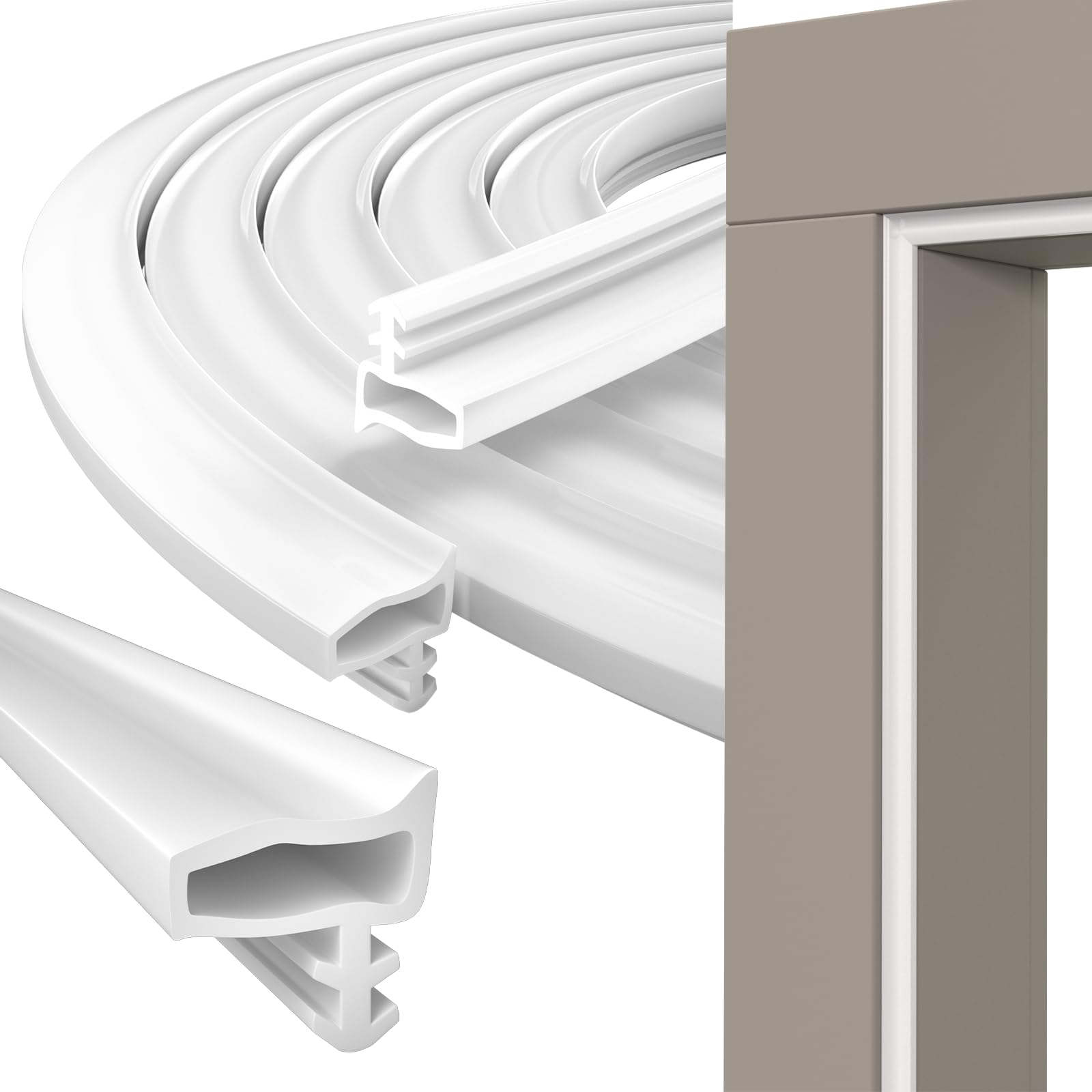 Vannesse 40FT Rubber Weather Stripping Door Seal