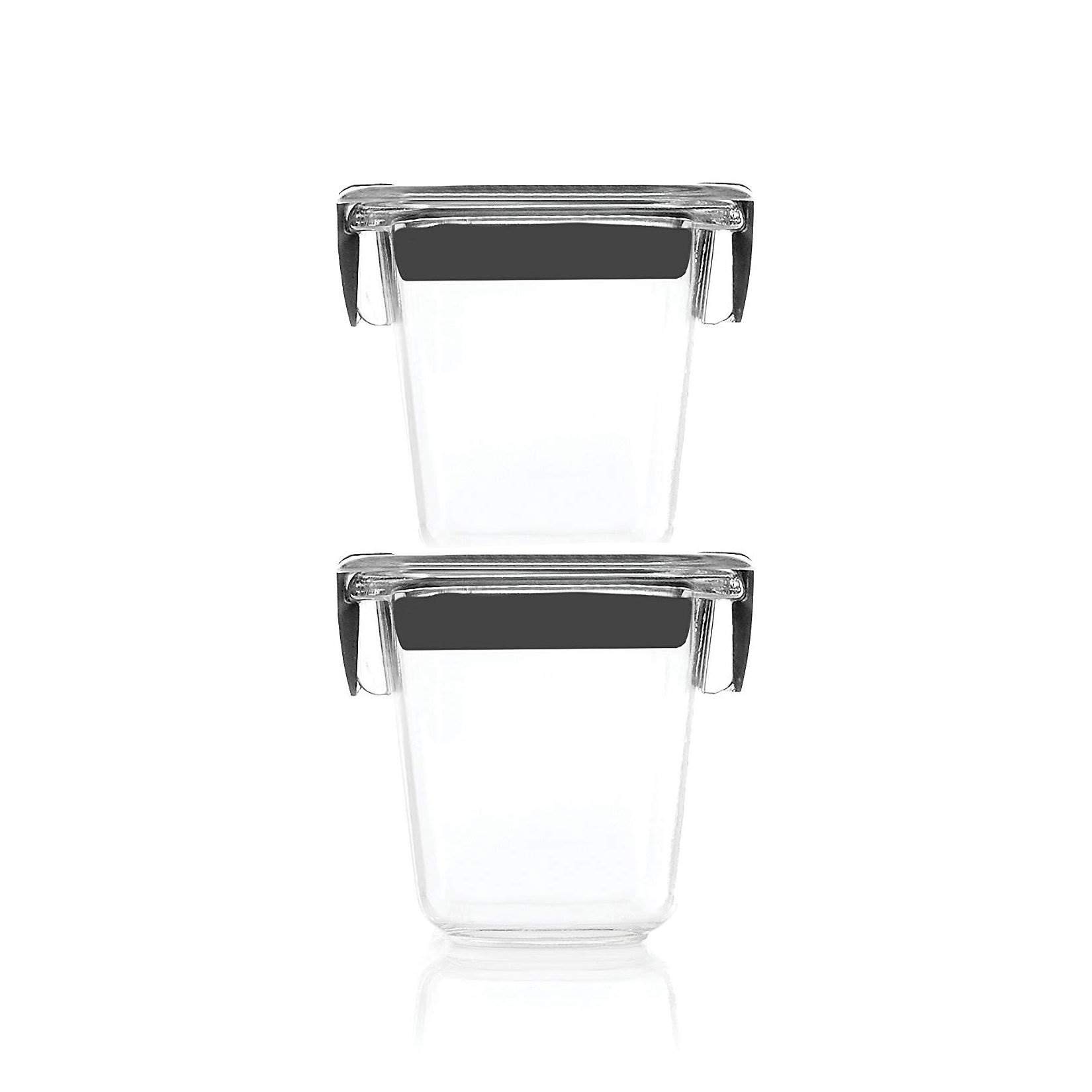 Rubbermaid 1991154 Brilliance Food Storage Container, BPA-Free Plastic, Mini, 0.5 Cup, Clear, 2 Pack