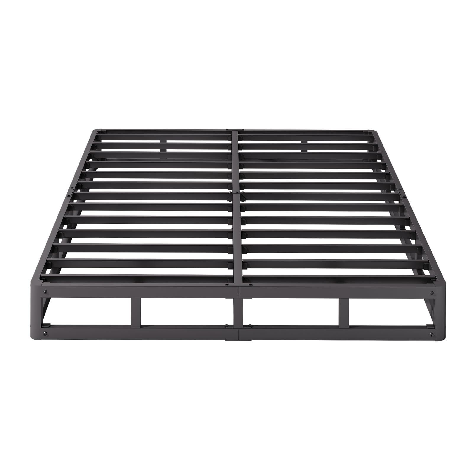 Askeld Full Size Bed Frame, 4 Inch Metal Full Box Spring with Fabric ...