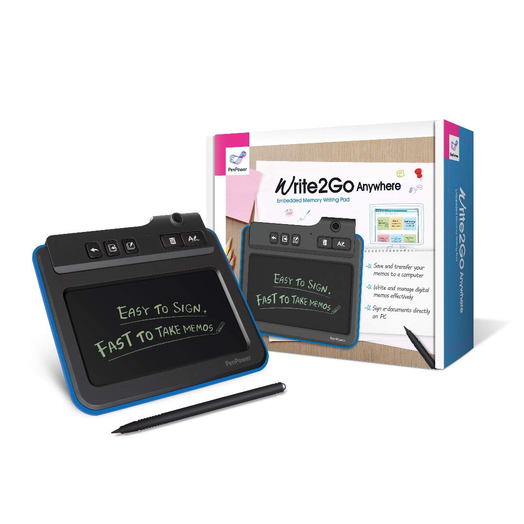 PenPower Write2Go Digital Notiz-Pad USB 2.0 Integriertes Display, Digitalisierung without PC