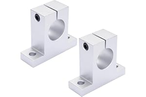 Linear Motion Rod Support 2pcs SK30 Aluminum Rail Guide Clamping for Diameter 30mm (1.181 inches) Shaft BELLA BAYS